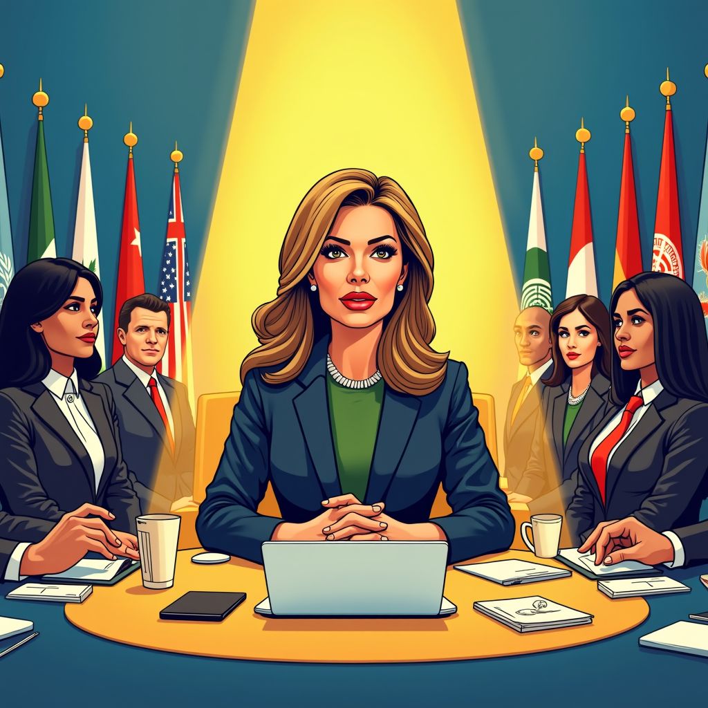 melania trump breekt taboes met leiding vn-veiligheidsraad