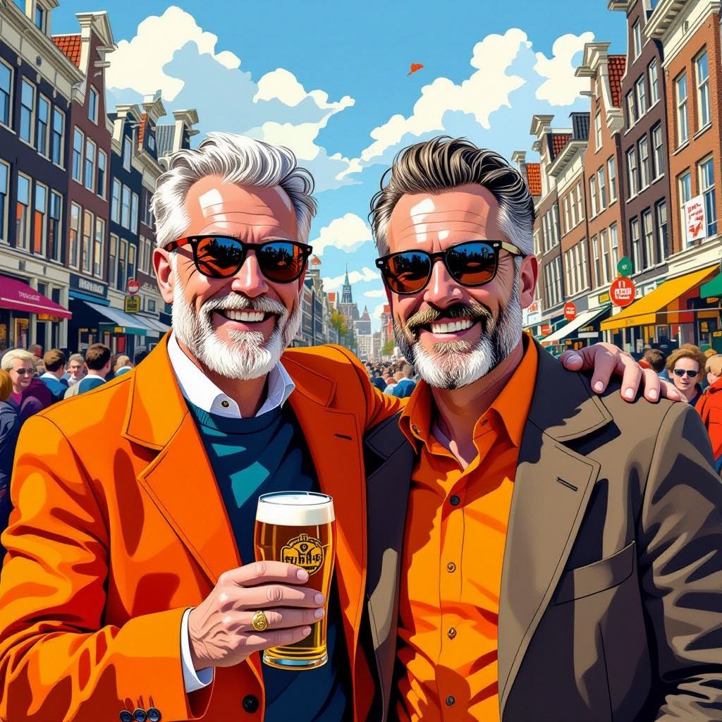Krabbé and Swart share joyful Kings Day moment in Amsterdam
