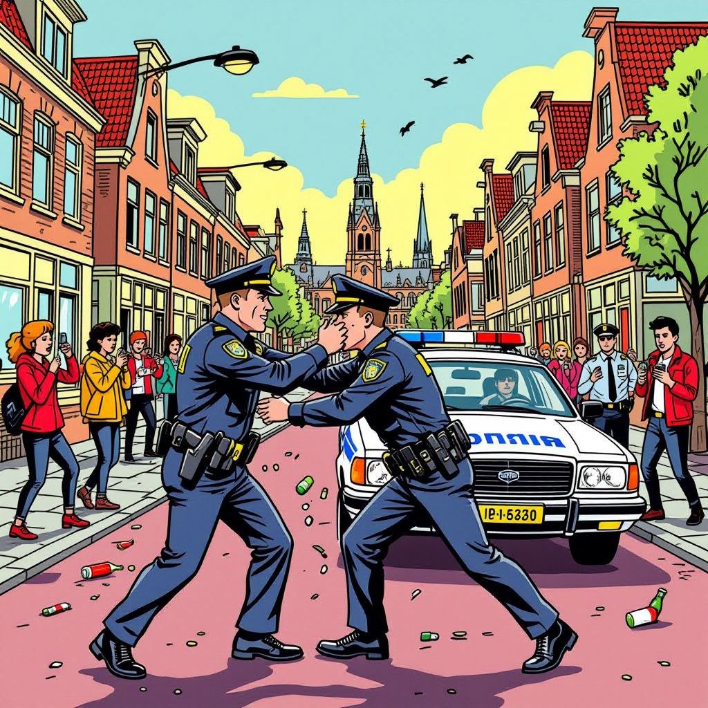 agent bekogeld en kopstoot bij aanhouding in den haag — politie zoekt getuigen