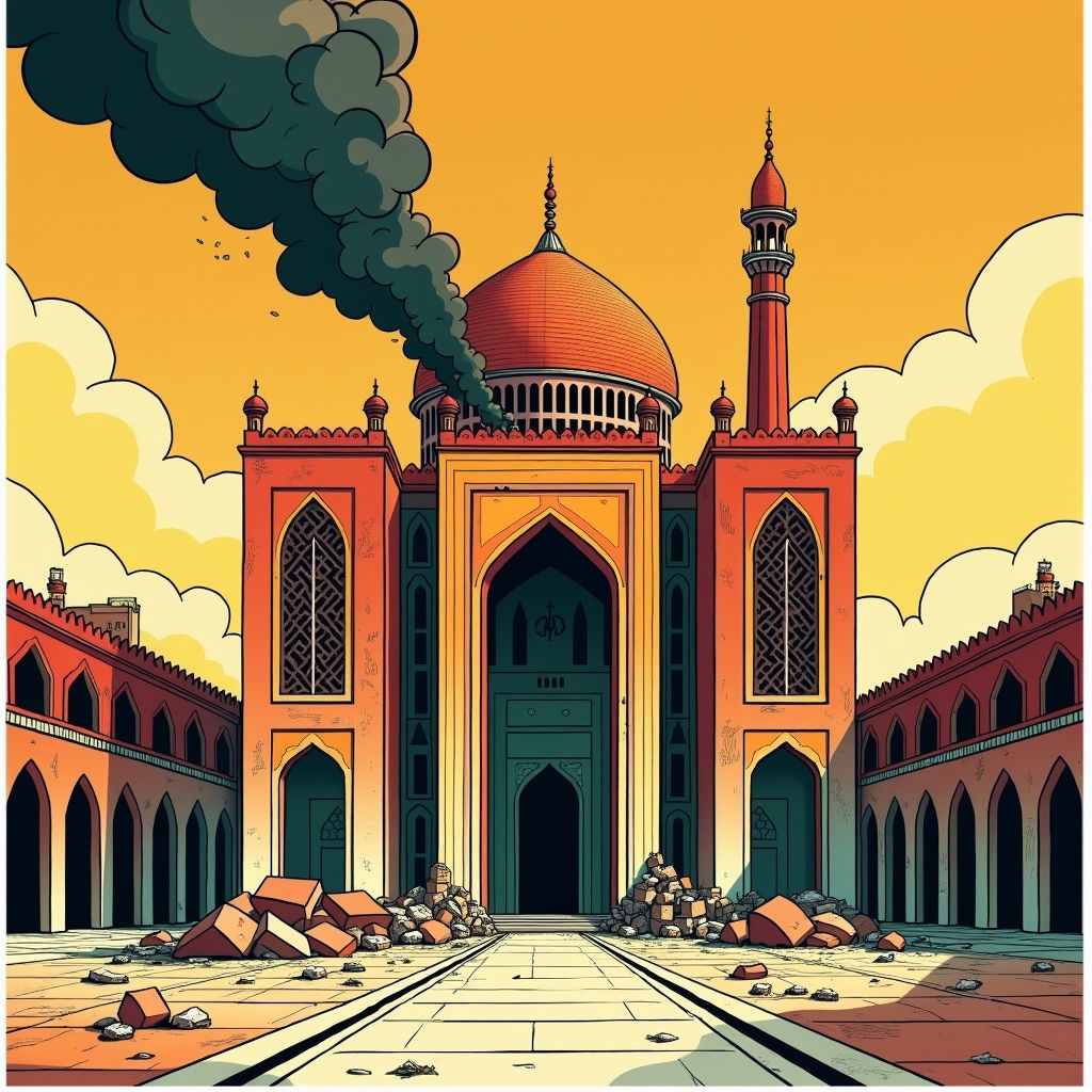 gebouw van iraanse raad voor nieuwe ayatollah gebombardeerd door israël en vs