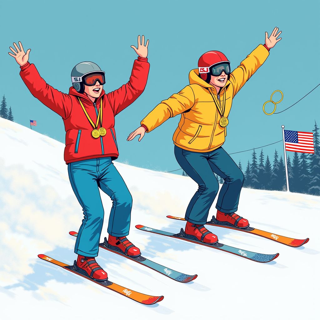 Amerikaanse duopower domineert mogulsfinale