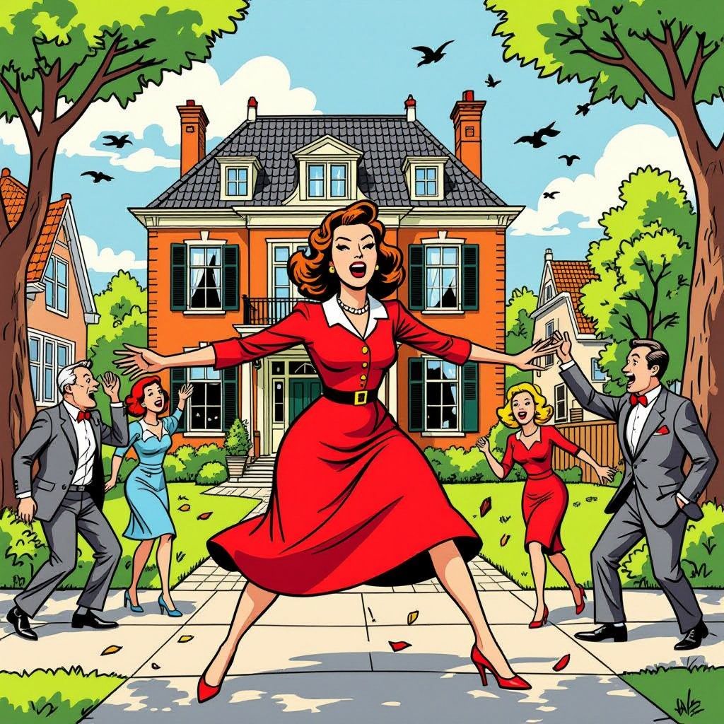 mother flodder returns to cause chaos in wealthy neighborhood