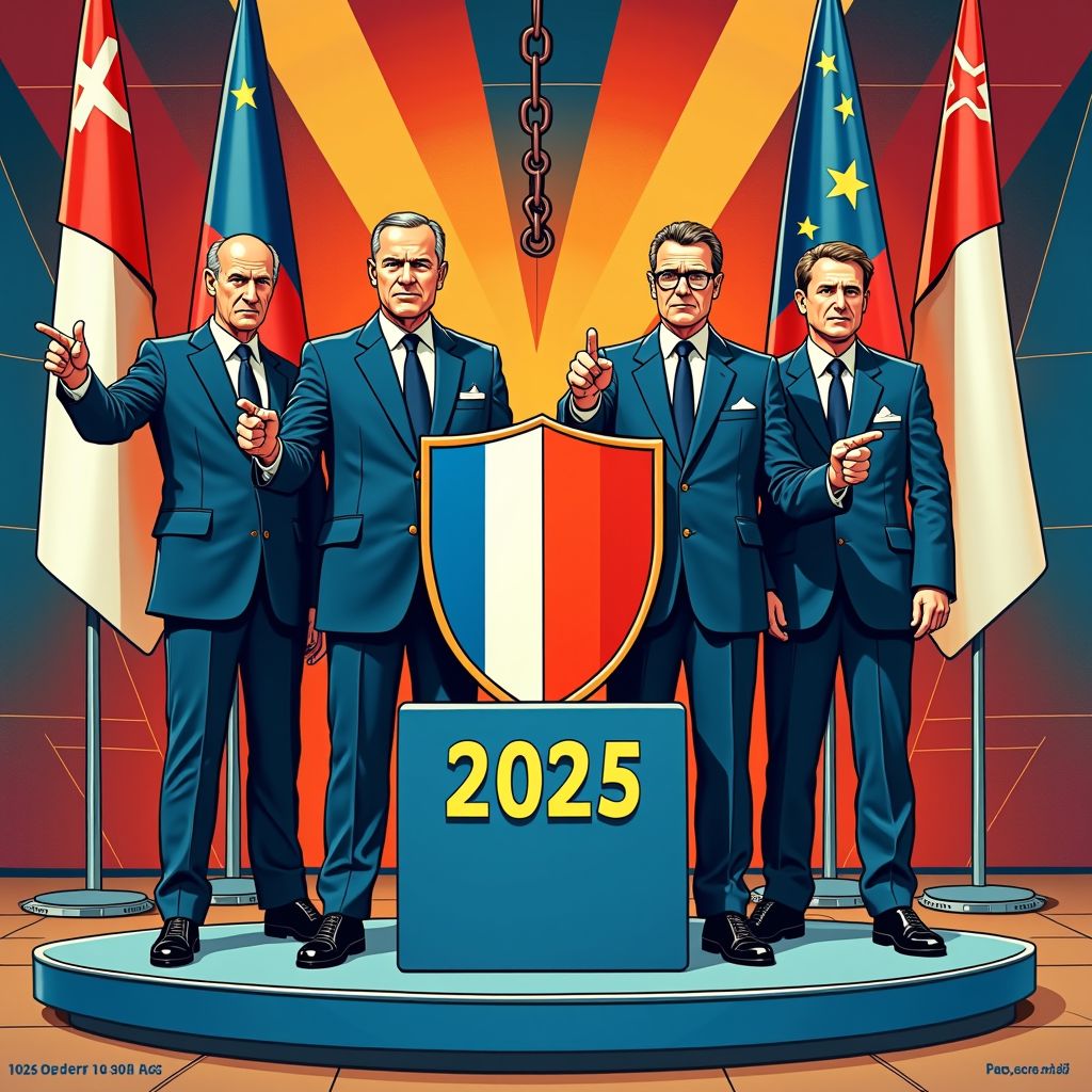 Italië, Frankrijk, het VK en Duitsland klonken gisteren het alarm voor een sterke Europese defensieunie