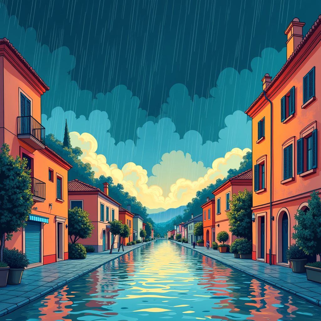 duizenden vluchten voor extreme regenval in zuidspanje