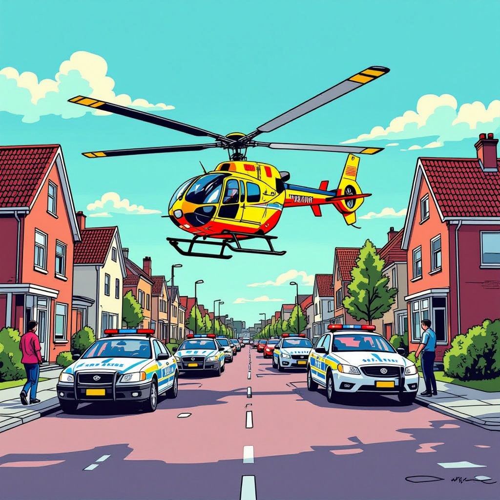 traumahelicopter opgeroepen naar steekincident in woonwijk