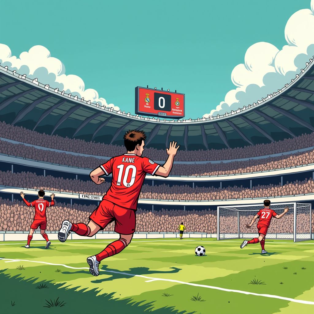 bayern slaat toe in bernabéu: kane scoort unieke treffer en neemt voorsprong