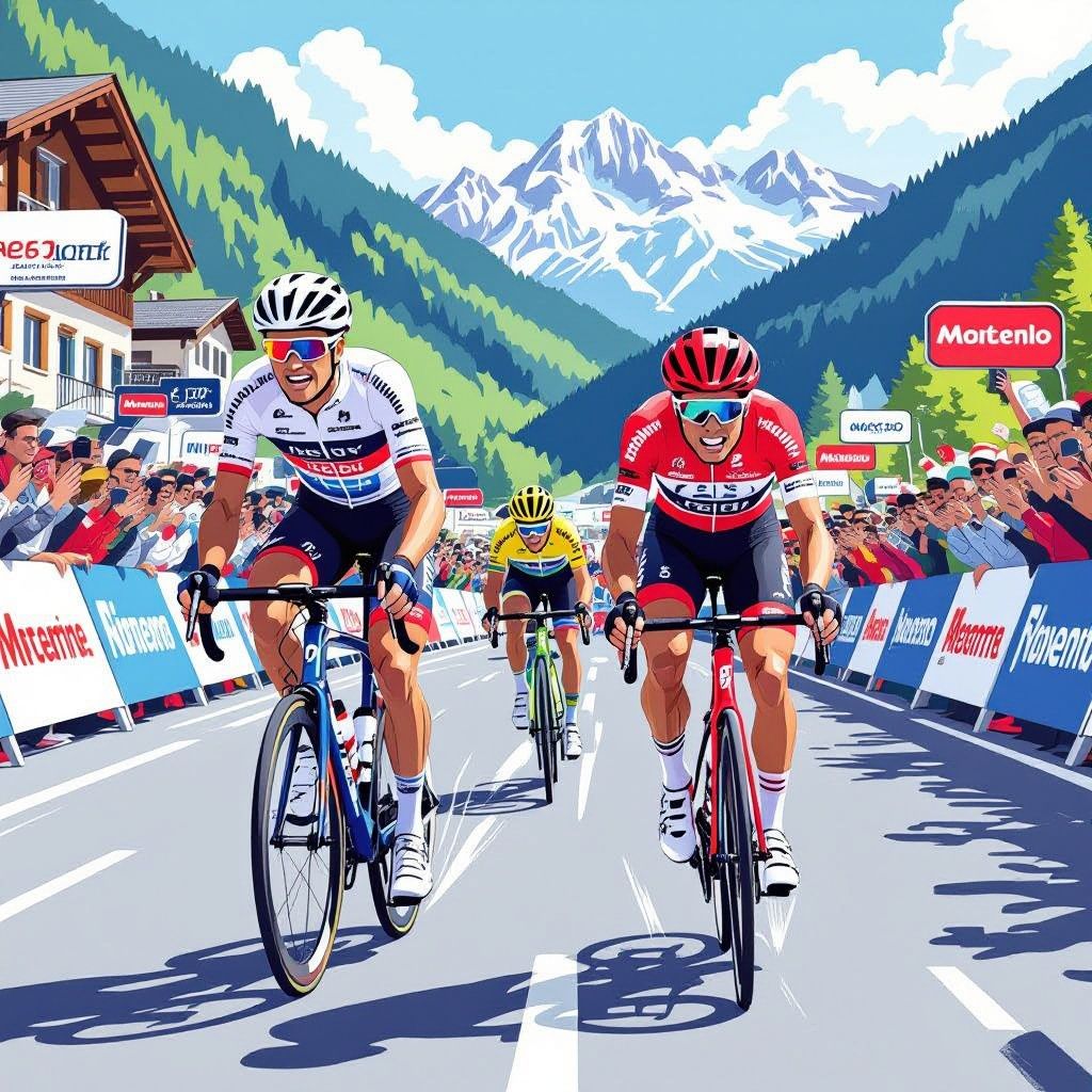 arensman net te kort in bergetappe, rukt op naar podiumplaats in ronde van de alpen