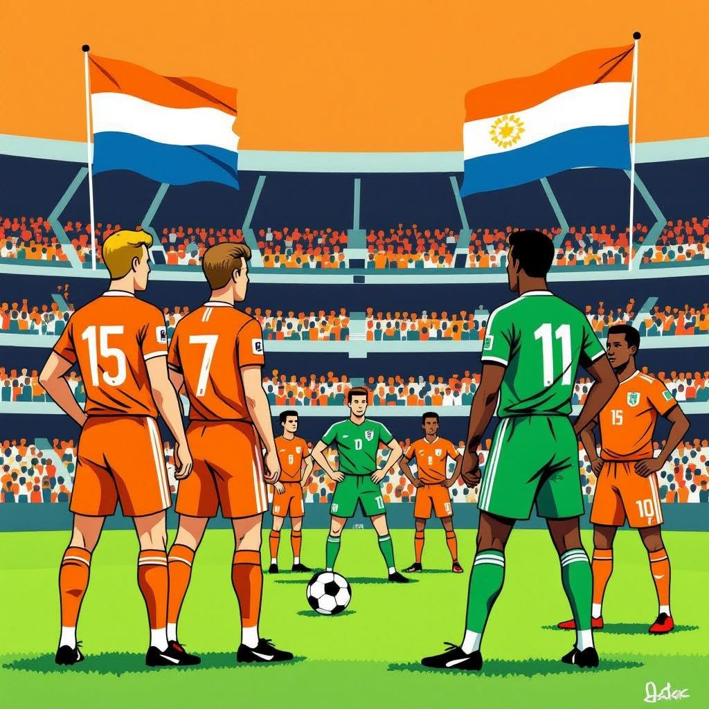 Oranje test tactiek tegen Algerije in laatste WK-proef
