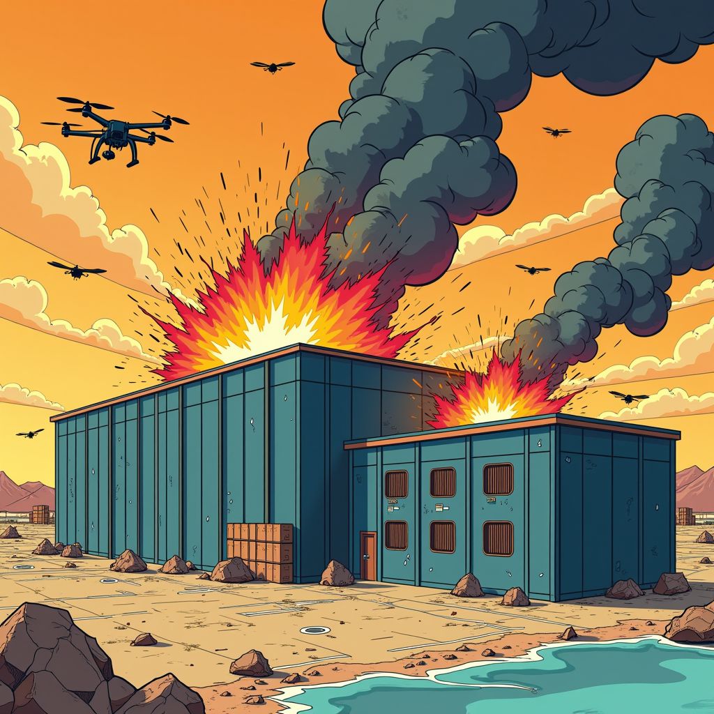 drone-aanvallen richten zich op Amazon datacenters in het Midden-Oosten