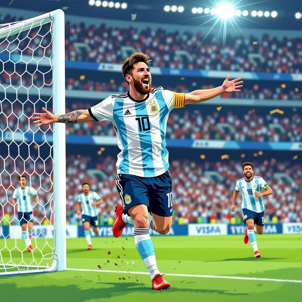 messi bereikt historisch mijlpaal met hattrick in wk-wedstrijd