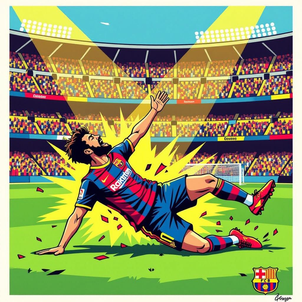 Yamal stort neer na strafschop die alles kan betekenen