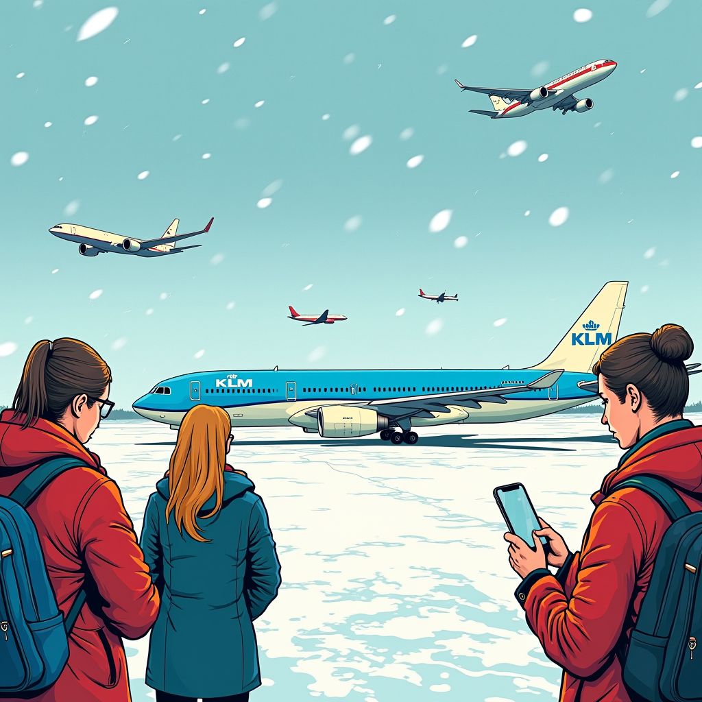 honderd vluchten geschrapt op schiphol vanwege komend winterweer
