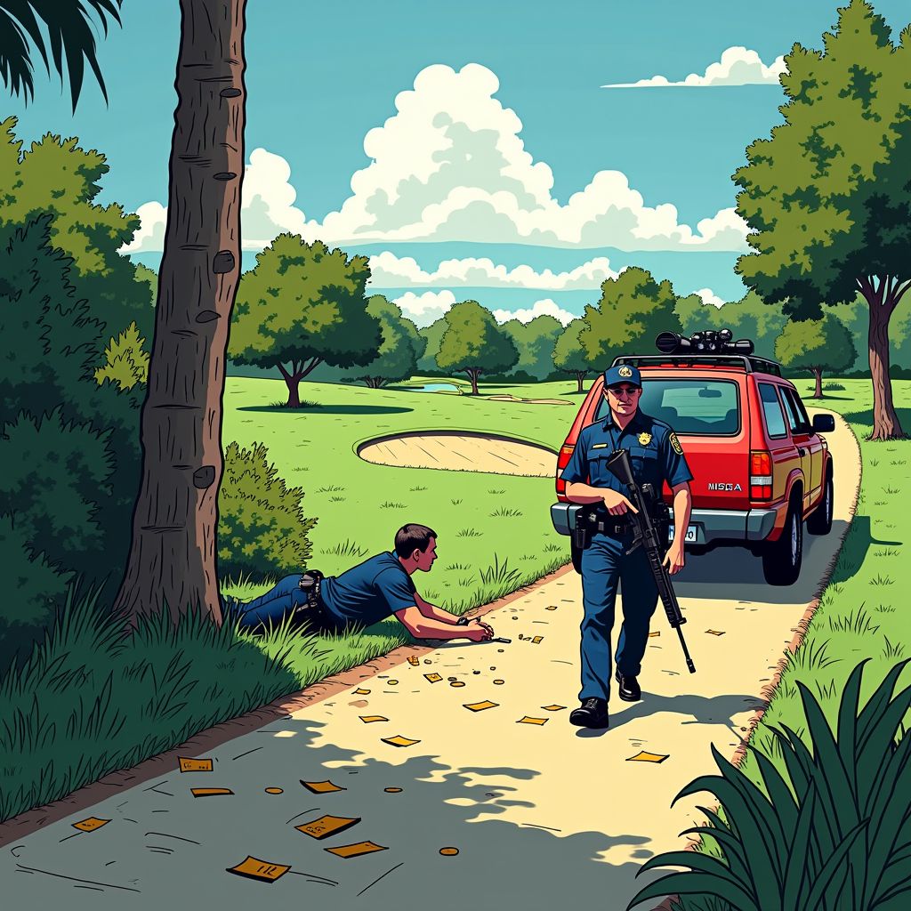 mannen met een plan: hoe een golfbaan misbaar liep