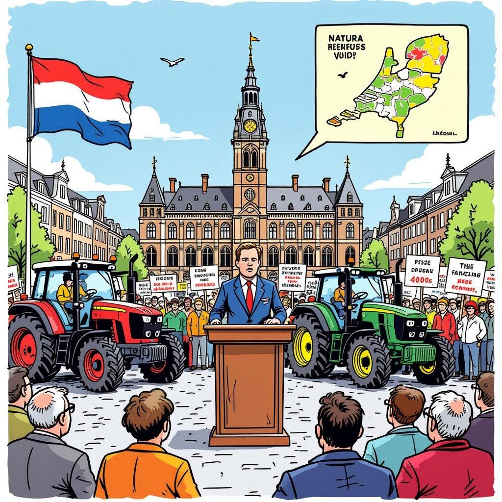 minister van landbouw verwacht extra beveiliging bij presentatie stikstofplan