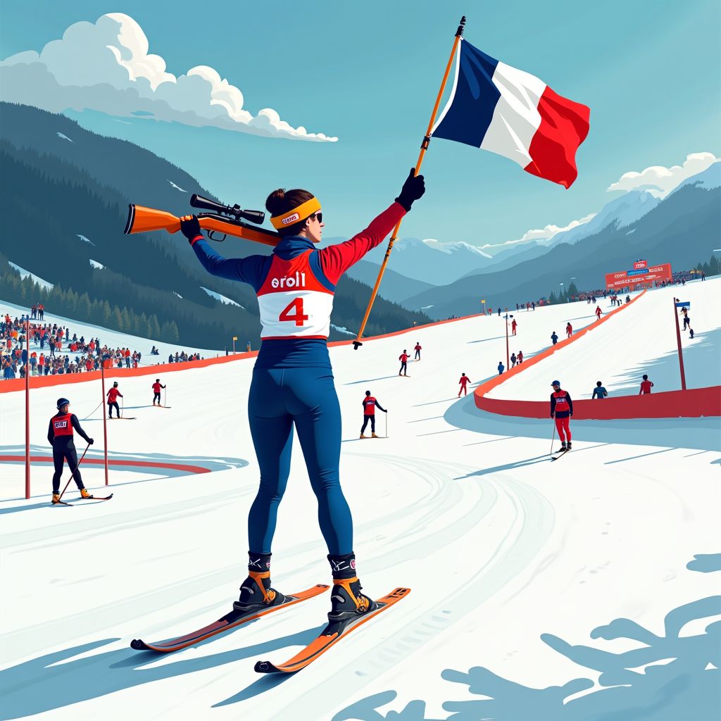 franse dominantie in biatlonspoor met simon's gouden glans