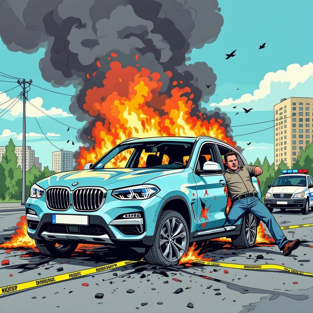 een dode na auto-explosie in moskou voorstad