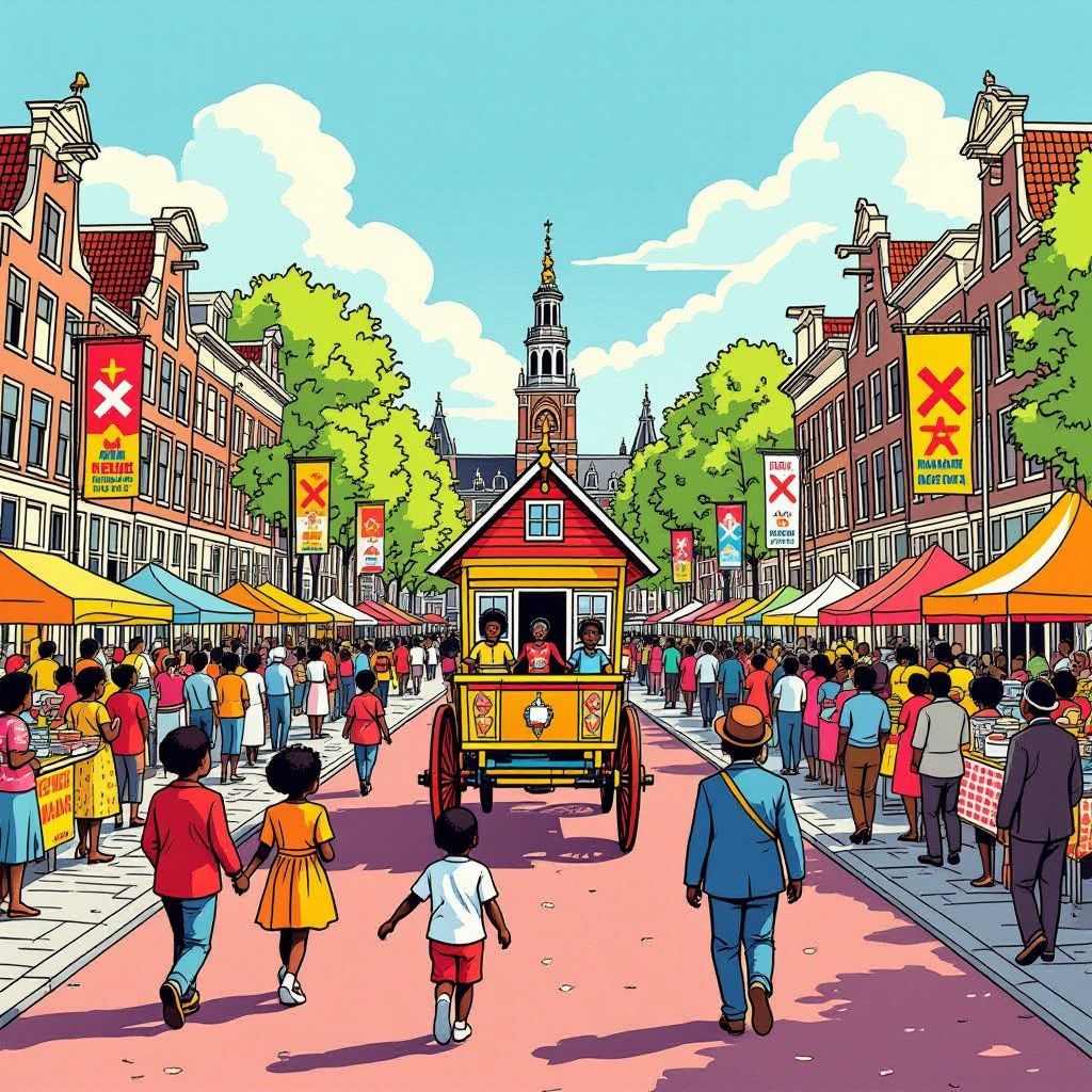 Amsterdam markeert keti koti met optocht, herdenking en groots festival