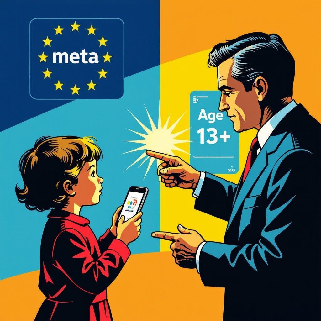 europese commissie waarschuwt meta: kinderen onder 13 massaal op facebook en instagram