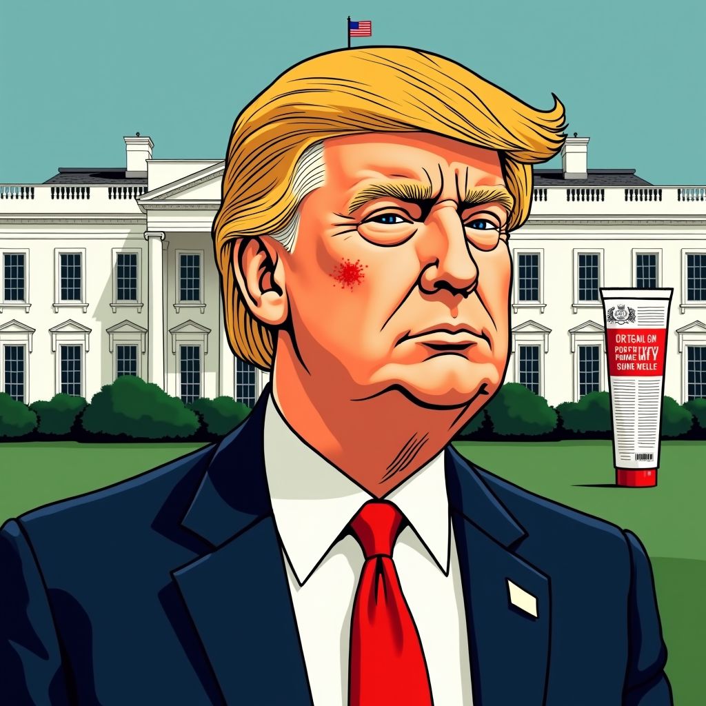 red mark on trump's neck sparks fresh health questions