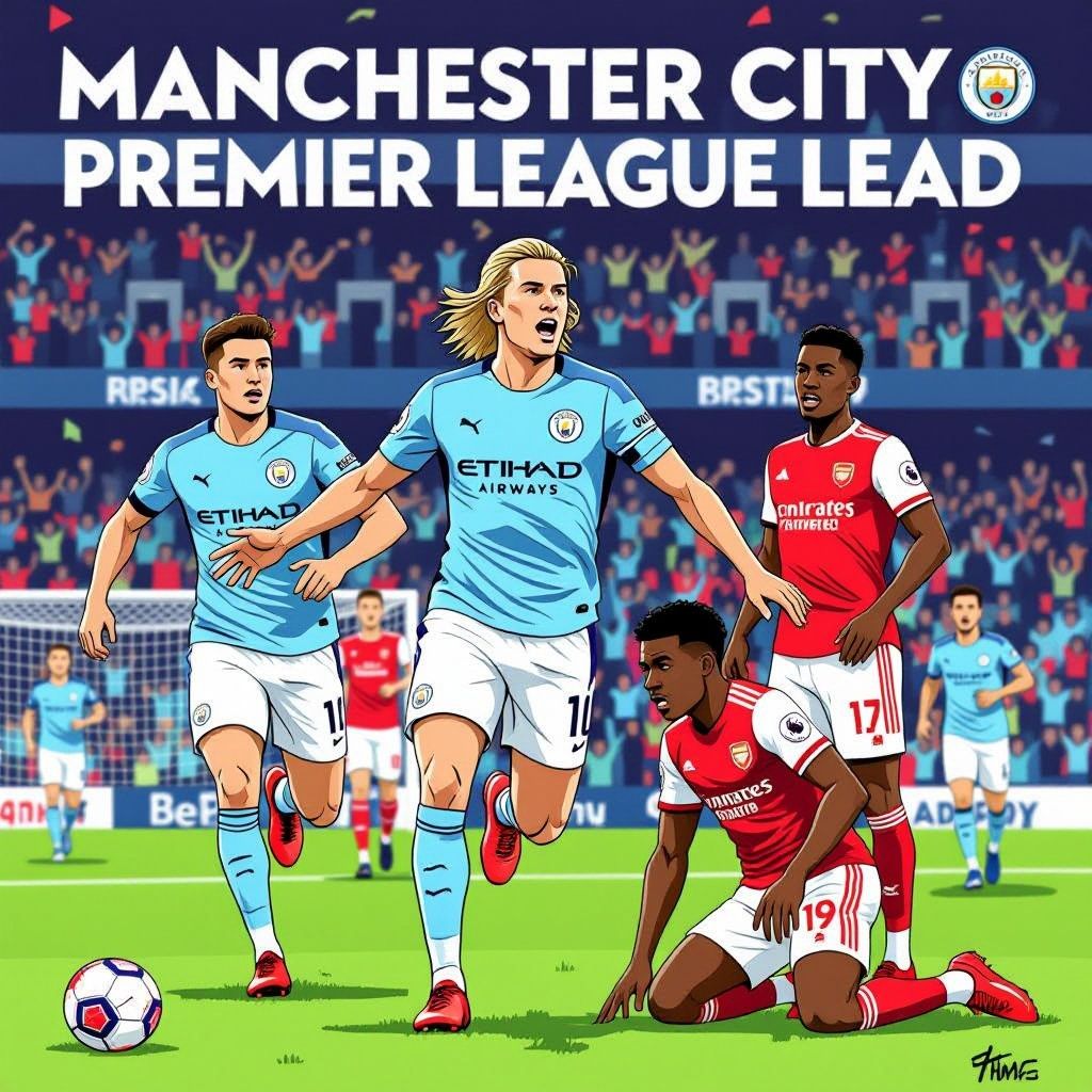 Manchester City neemt de leiding over van Arsenal, Burnley degradeert