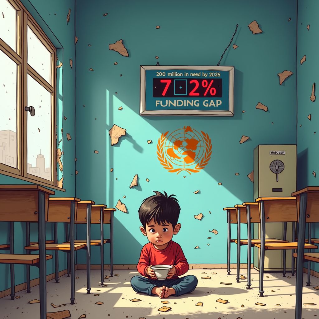 In 2026 zullen meer dan 200 miljoen kinderen hulp nodig hebben — en nu al sterven kinderen van honger in Gaza