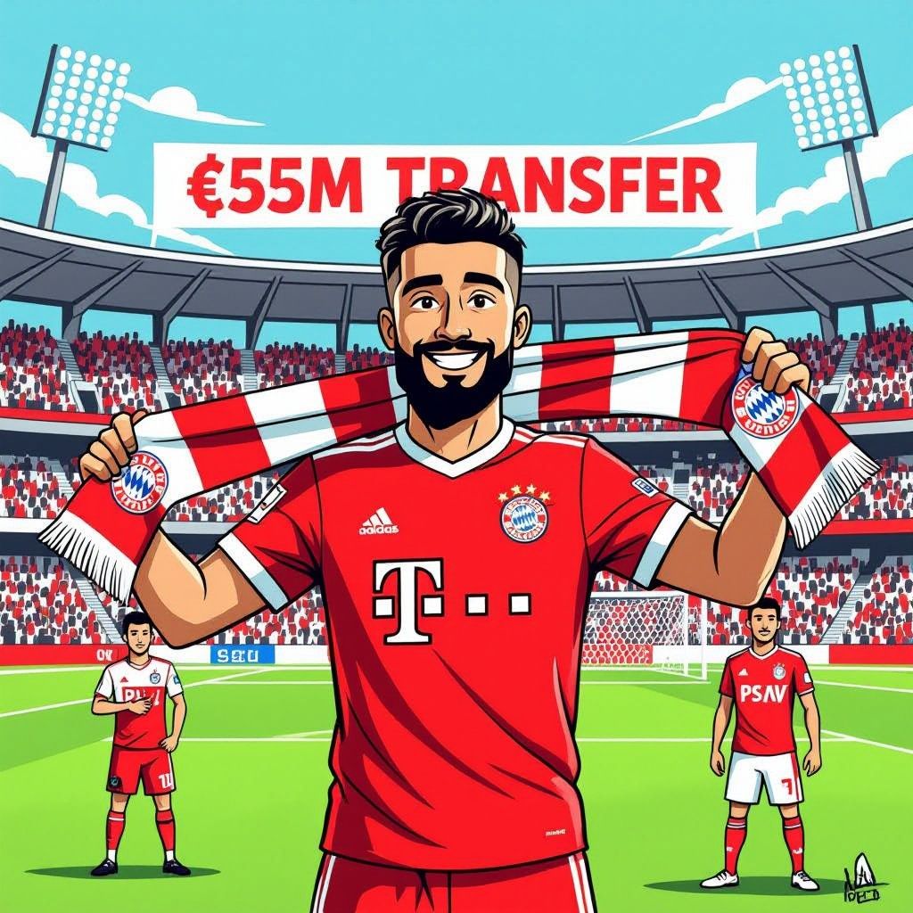 van psv naar bayern: saibari verkocht voor €55 miljoen
