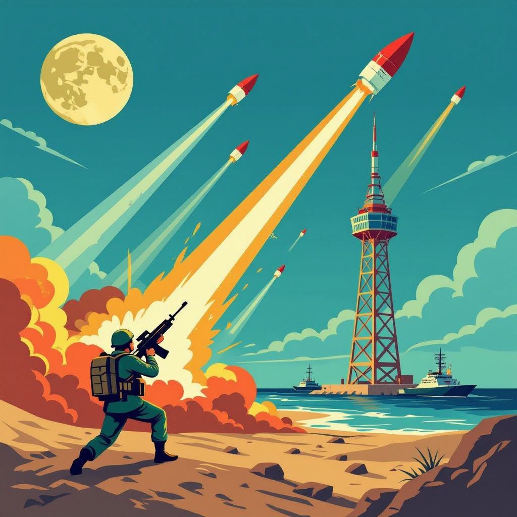 Iran schiet raketten af op Koeweit en Bahrein, VS reageert met slag op strategische communicatietoren