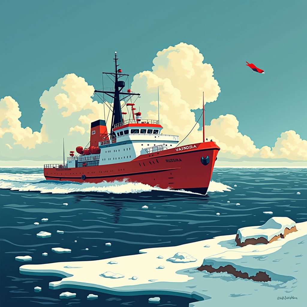 russische ijsbreker dringt kortstondig estse wateren binnen