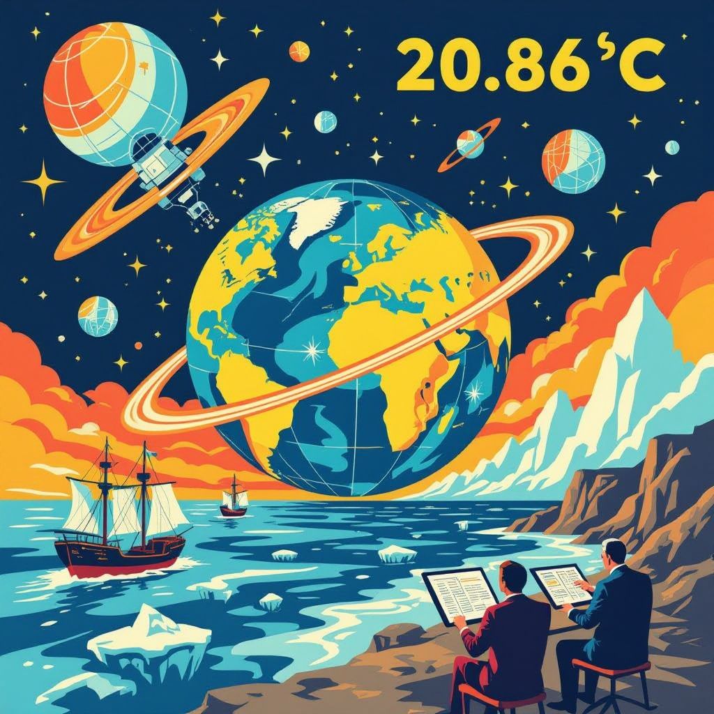 oceaan opwarmingsalarm: zeewater recordwarm buiten de polen