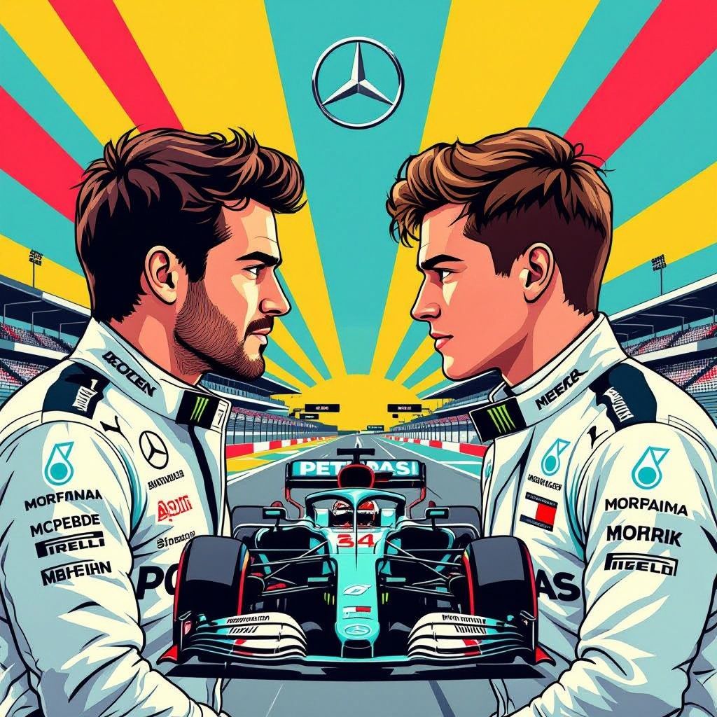 Mercedes onder spanning: jonge ster Antonelli neemt het op tegen Russell