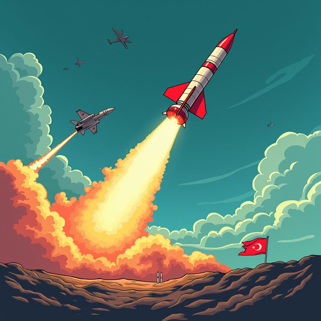 ballistische raket uit iran door turkse luchtruim, neergehaald door nato