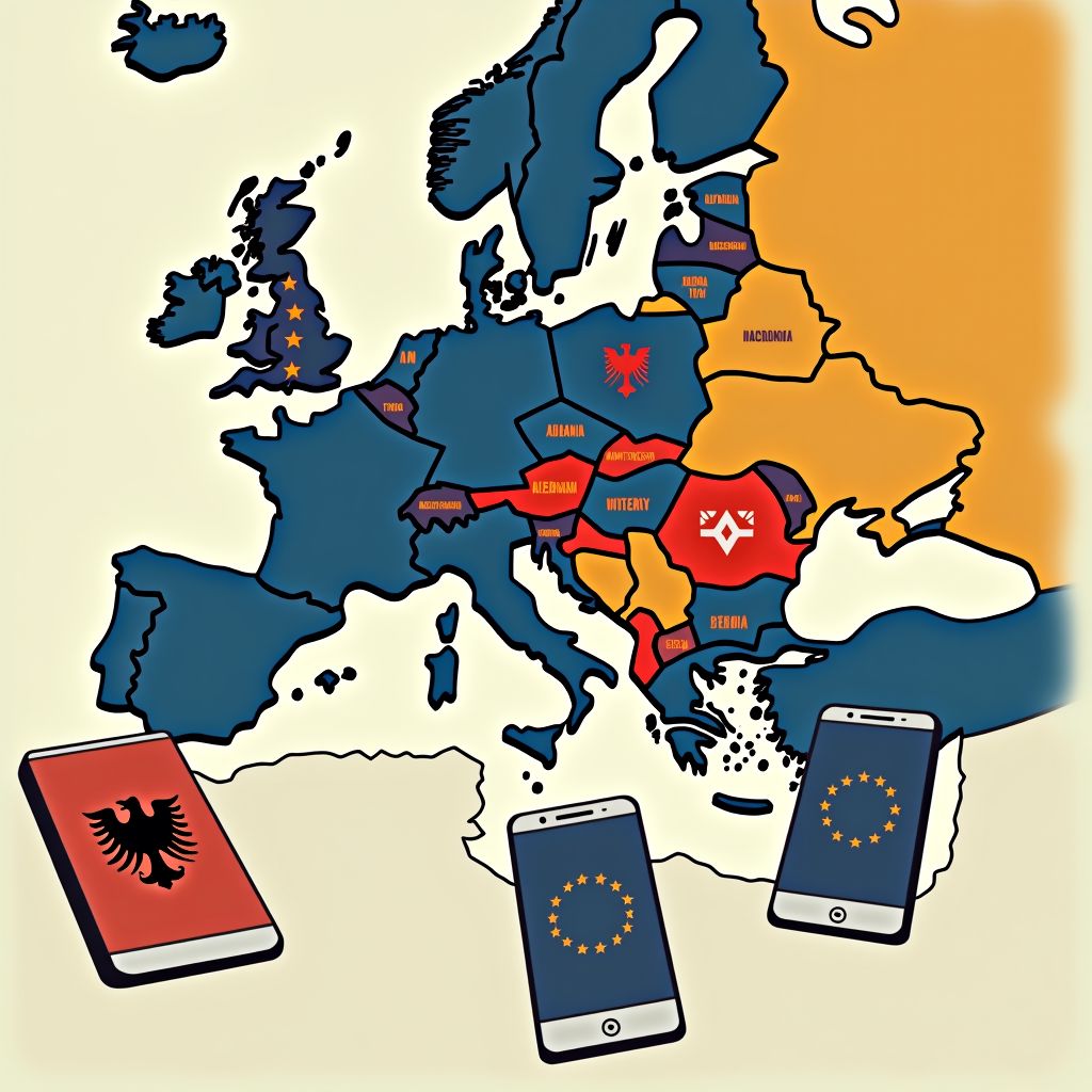 eu-planning voor gratis roaming op de westelijke balkan