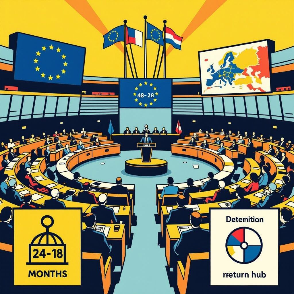 eu-parlement keur nieuwe terugkeerregels goed: detentie en externe ‘hubs’ toegestaan
