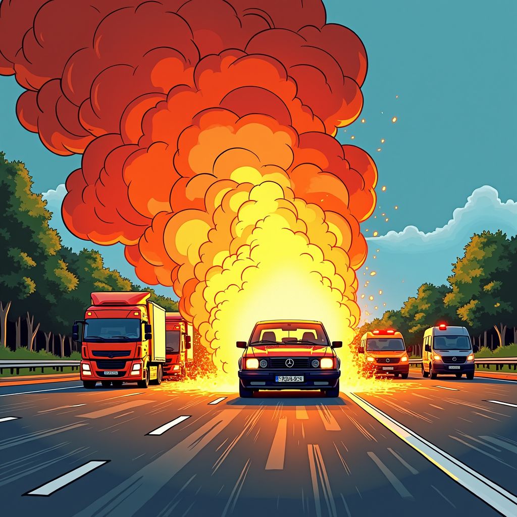 auto vliegt in brand op a28 bij de wijk tijdens drukke ochtendspits